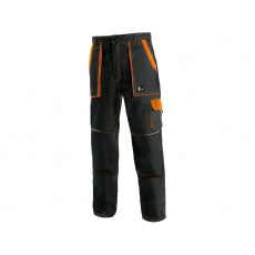 Pracovní kalhoty CXS LUXY Josef, černo-oranžové