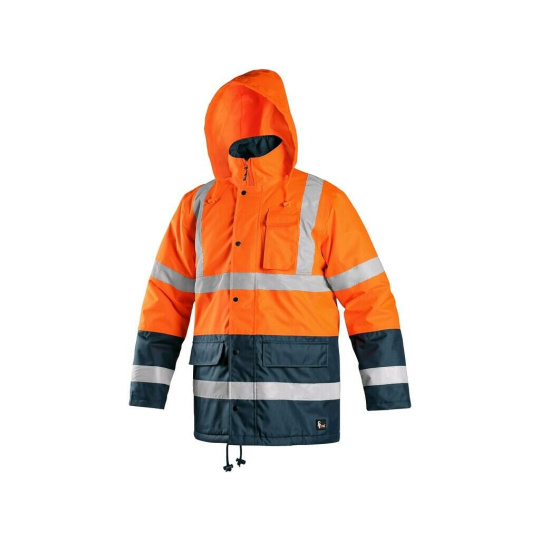 Reflexní bunda OXFORD zimní, oranžová