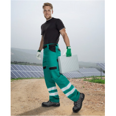 Pracovní kalhoty COOL TREND reflex, zelené
