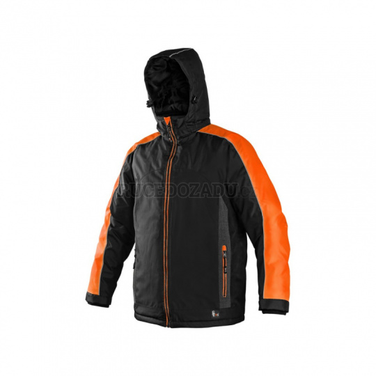 Pracovní zimní bunda BRIGHTON černo/oranžová