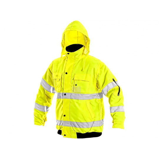 Reflexní bunda LEEDS 2v1 žlutá, zimní
