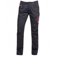 Dámské kalhoty ARDON®FLORET, černo-růžové