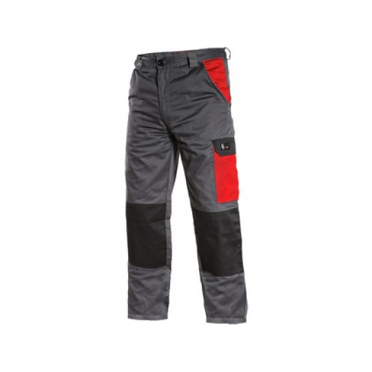 Pracovní kalhoty PHOENIX CEFEUS, šedo-červené