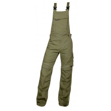 Pracovní kalhoty s laclem URBAN+ khaki