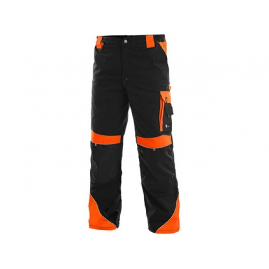 Pracovní kalhoty SIRIUS Brighton černo/oranžové